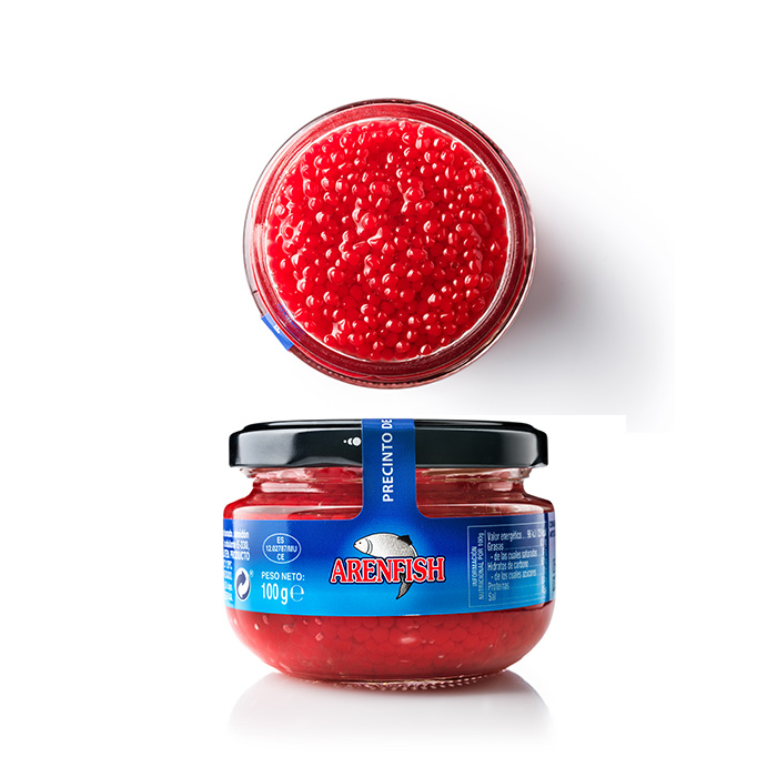 Kaviar rdeči lososov nadomestek, 100 g