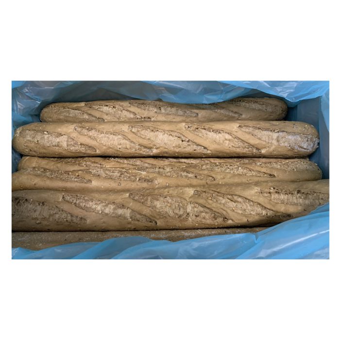 Francoska bageta polnozrnata, 57 cm, 28 x 320 g, zm.