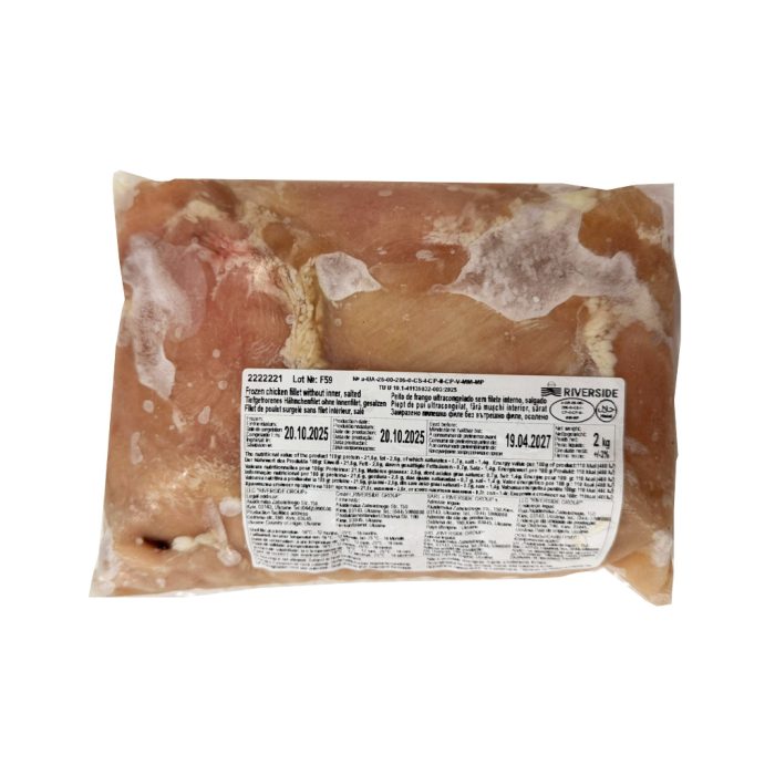 Piščančja prsa file soljena, 2 kg, zm.