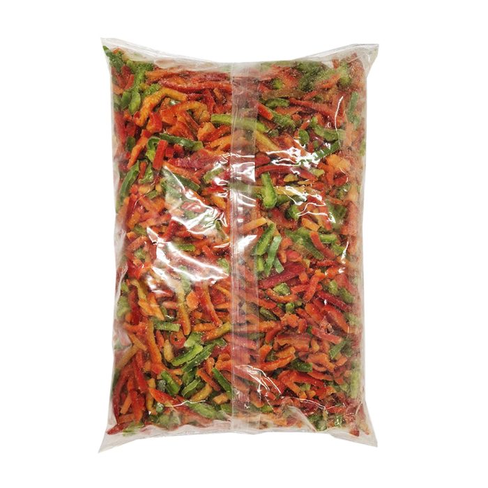 Mešanica rezane rdeče in zelene paprike, 2,5 kg, zm.