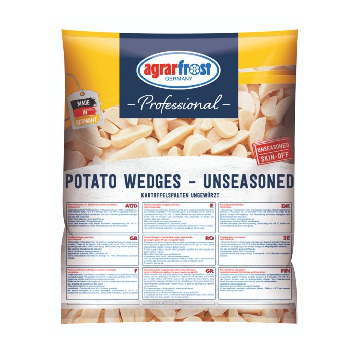 Pomfri Wedges (krhlji) brez kože, Agrarfrost Professional, 2,5 kg, zm.