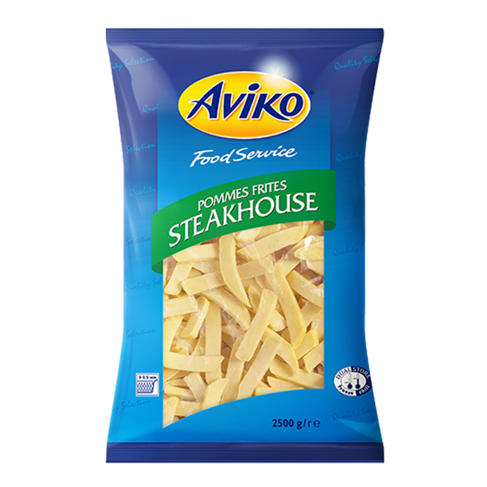 Pomfri Steak fries Steakhouse, Aviko, 2,5 kg, zm.