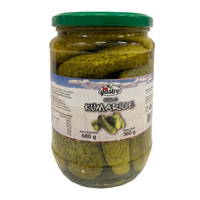 Kumarice delikatesne, TopGastro, 720 ml