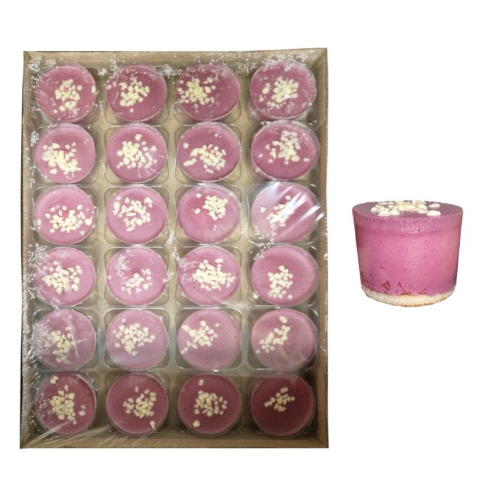 Tortica mini jagodičevčje in bela čokolada, 24 x 91 g, zm