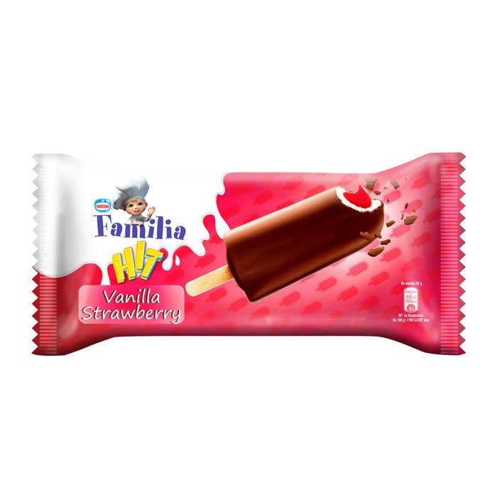 Sladoled na palčki vanilija jagoda, Nestle, 42 x 73 ml