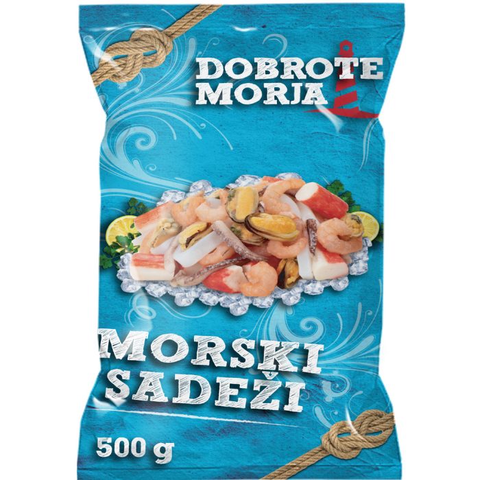 Morski sadeži s surimi, Dobrote morja, 500 g, zm.