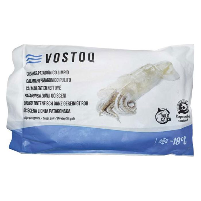 Lignji patagonski očiščeni 10-13 cm, Vostoq, zm.
