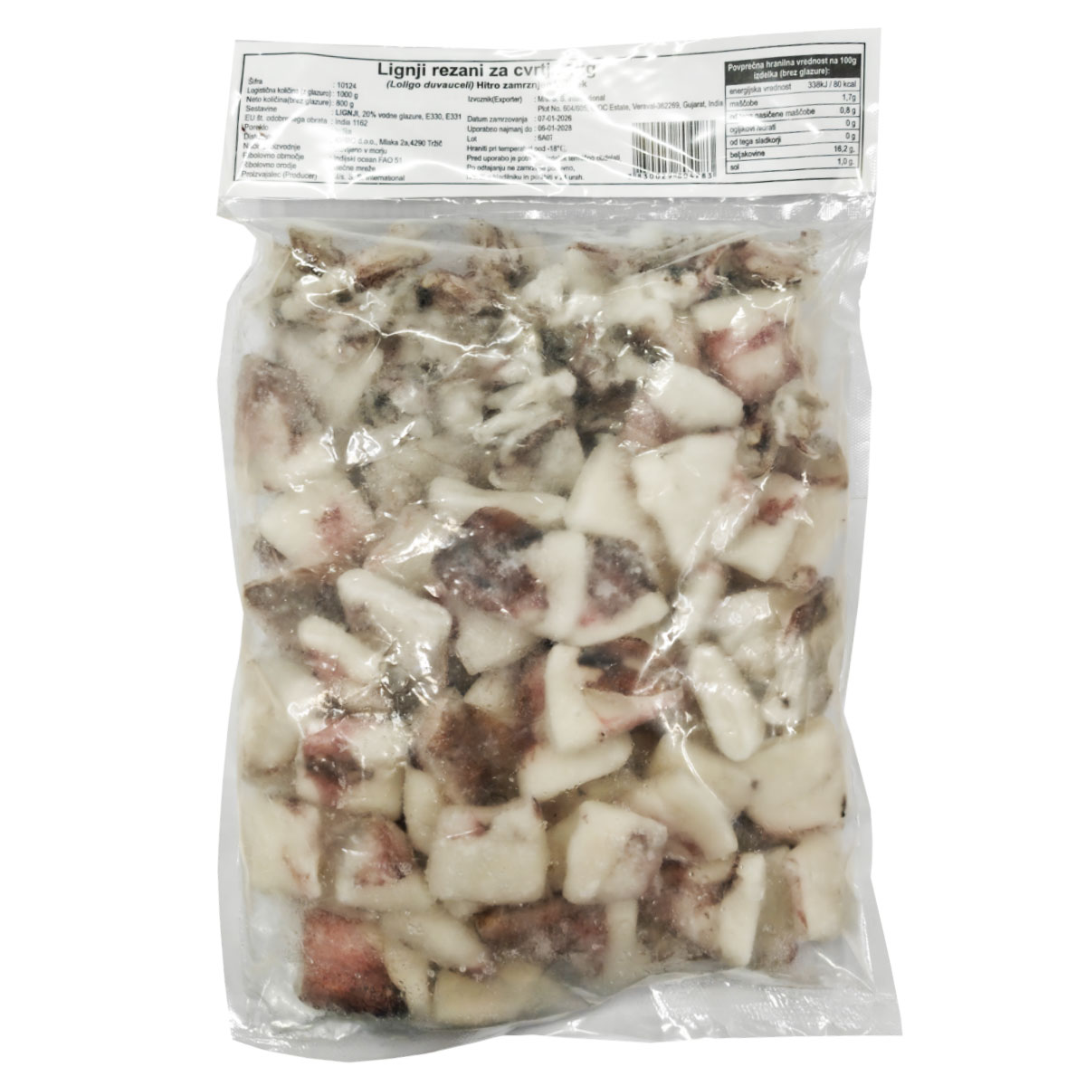 Lignji rezani za cvrtje DM 1kg zm