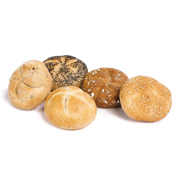 Mini žemljice kajzerice 5 mix, zm.