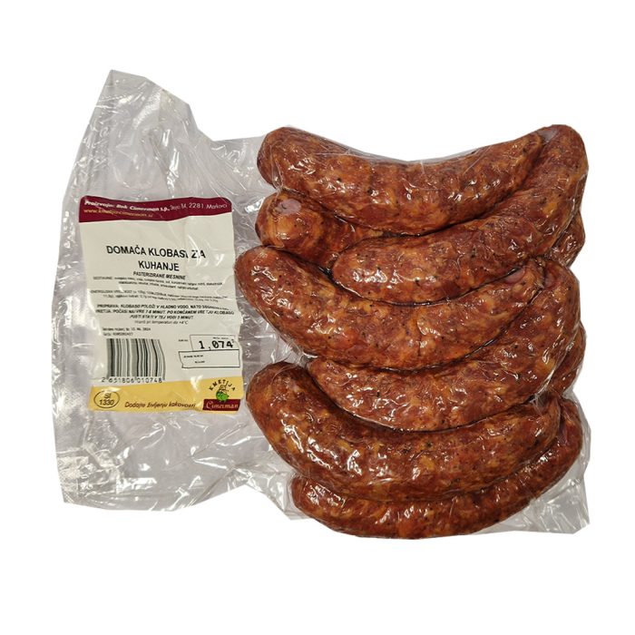 Klobasa za kuhanje domača, Cimerman, 200 g, 5 parov
