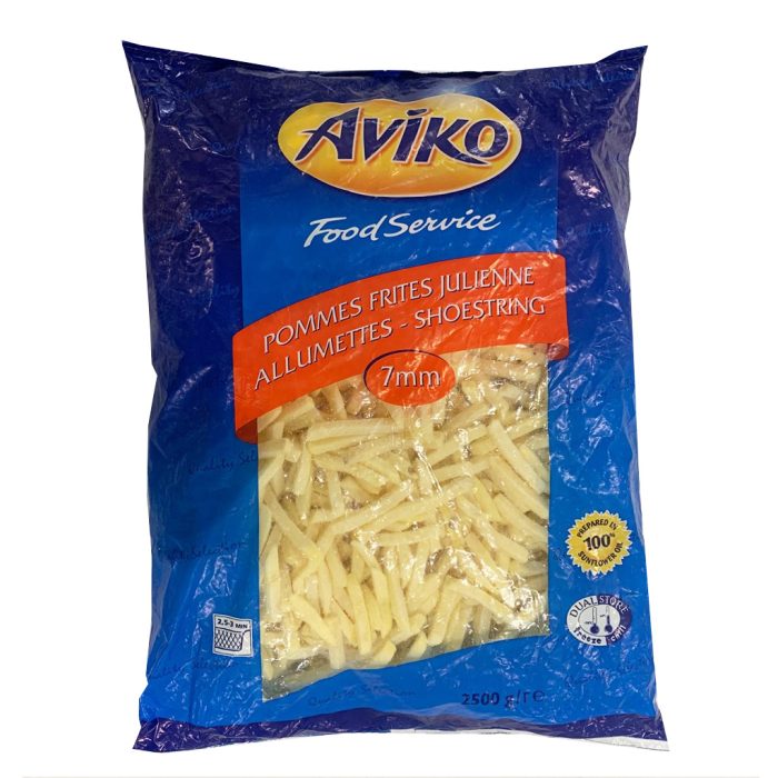 Pomfri French fries 7×7 mm, Aviko, 12,5 kg, zm.