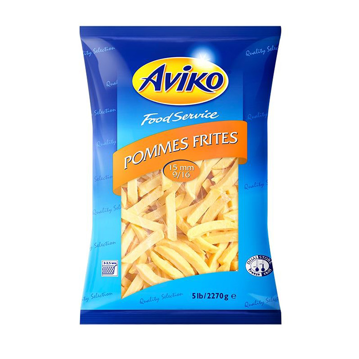 Pomfri French fries 9×9 Aviko, 2,5 kg, zm.