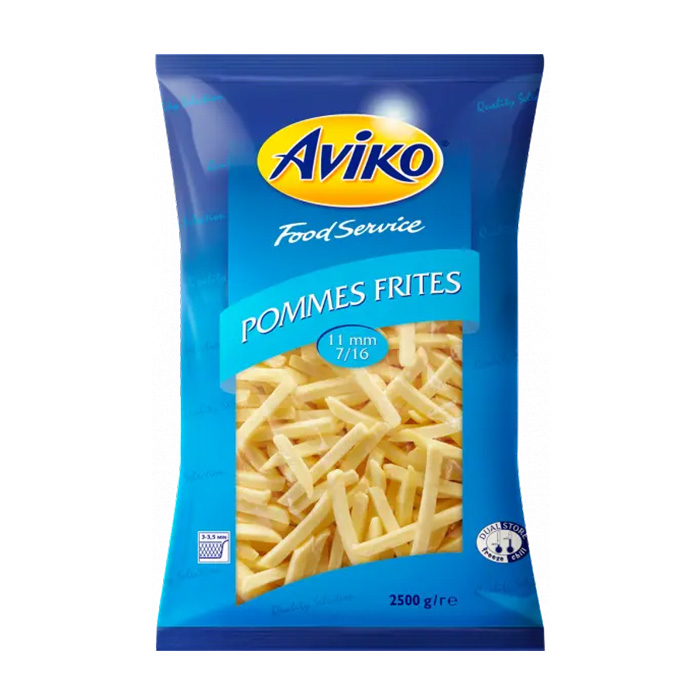 Pomfri French fries 11×11 mm, Aviko, 2,5 kg, zm.