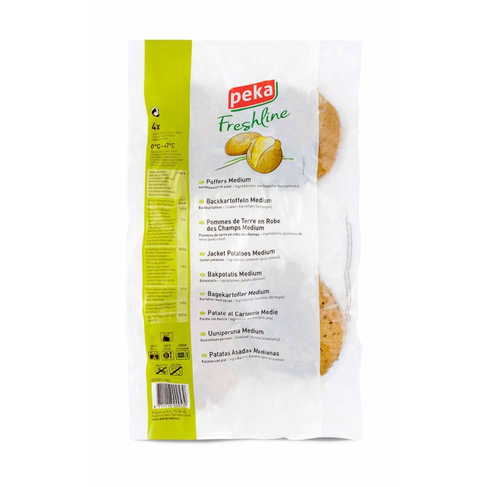 Kuhan kuhan cel velik s kožo (jacket potato), Peka