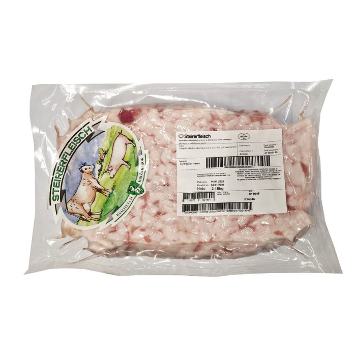 Slanina svinjska kocke 6 x 6, vakuum, 2 kg, sv