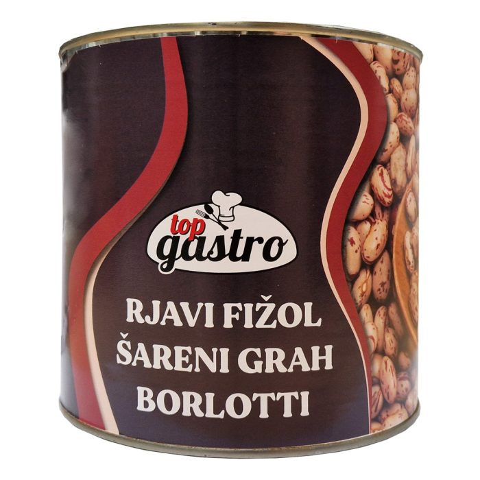 Fižol rjavi Borlotti, TopGastro, 2,5 kg