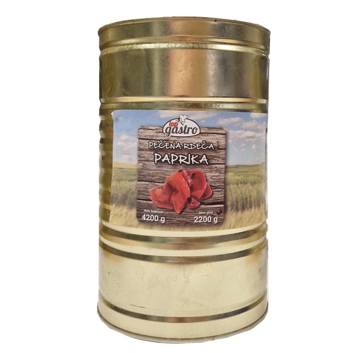 Rdeča paprika pečena, TopGastro, 4,2 kg