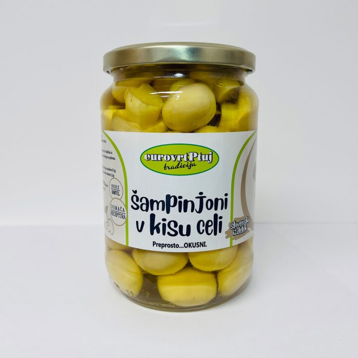 Šampinjoni celi v kisu, 660 g