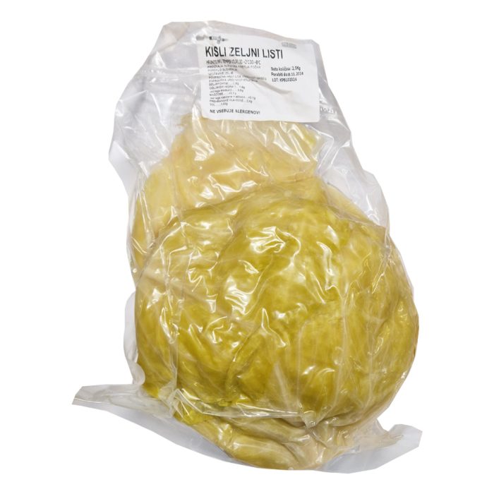 Kisli zeljni listi, 2,5 kg