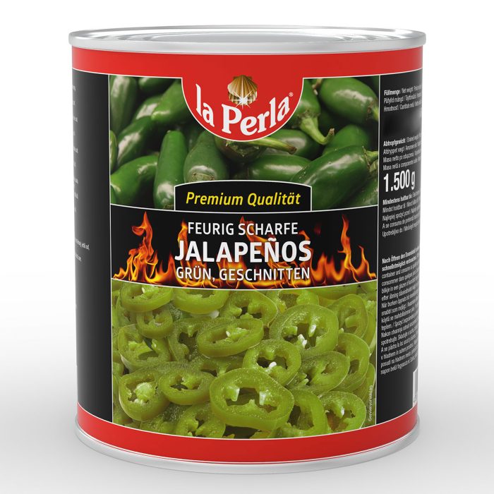 Zelena paprika Jalapenos, rezana, 3000 ml