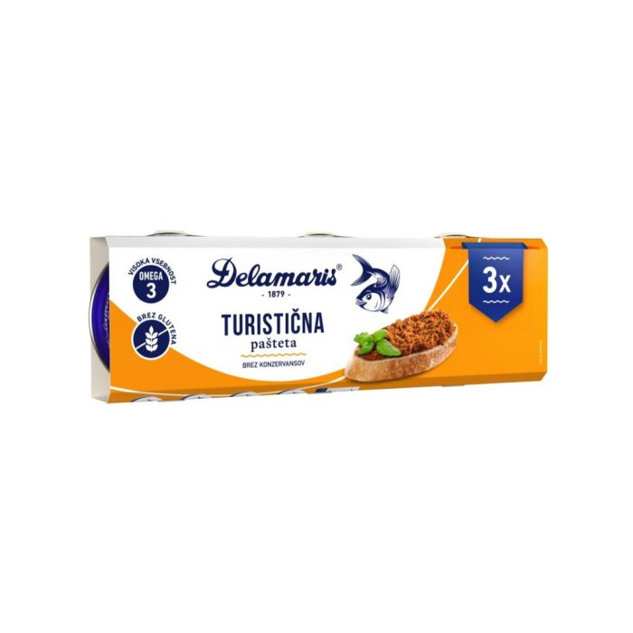 Pašteta turistična, Delamaris, 3 x 95 g