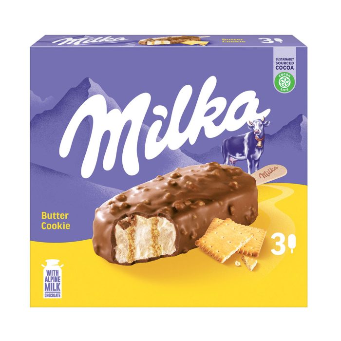 Sladoled na palčki masleni piškotek, MIlka